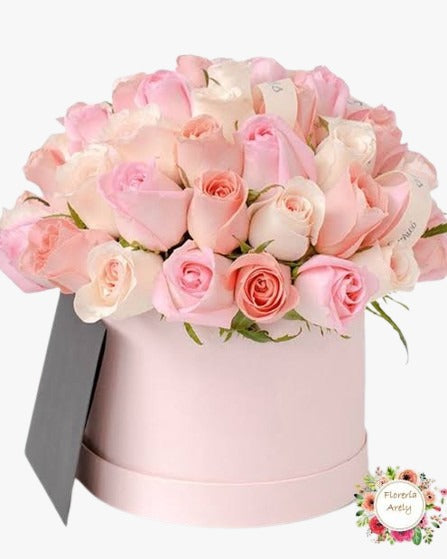 Rosas en caja