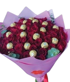 ROSAS CON CHOCOLATE FERRERO